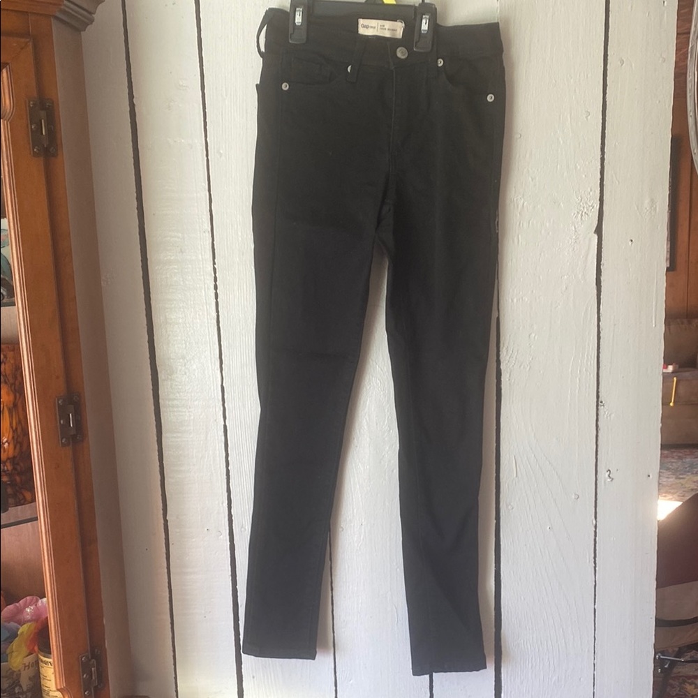 Gap 24 R TRUE skinny black skinny jeans